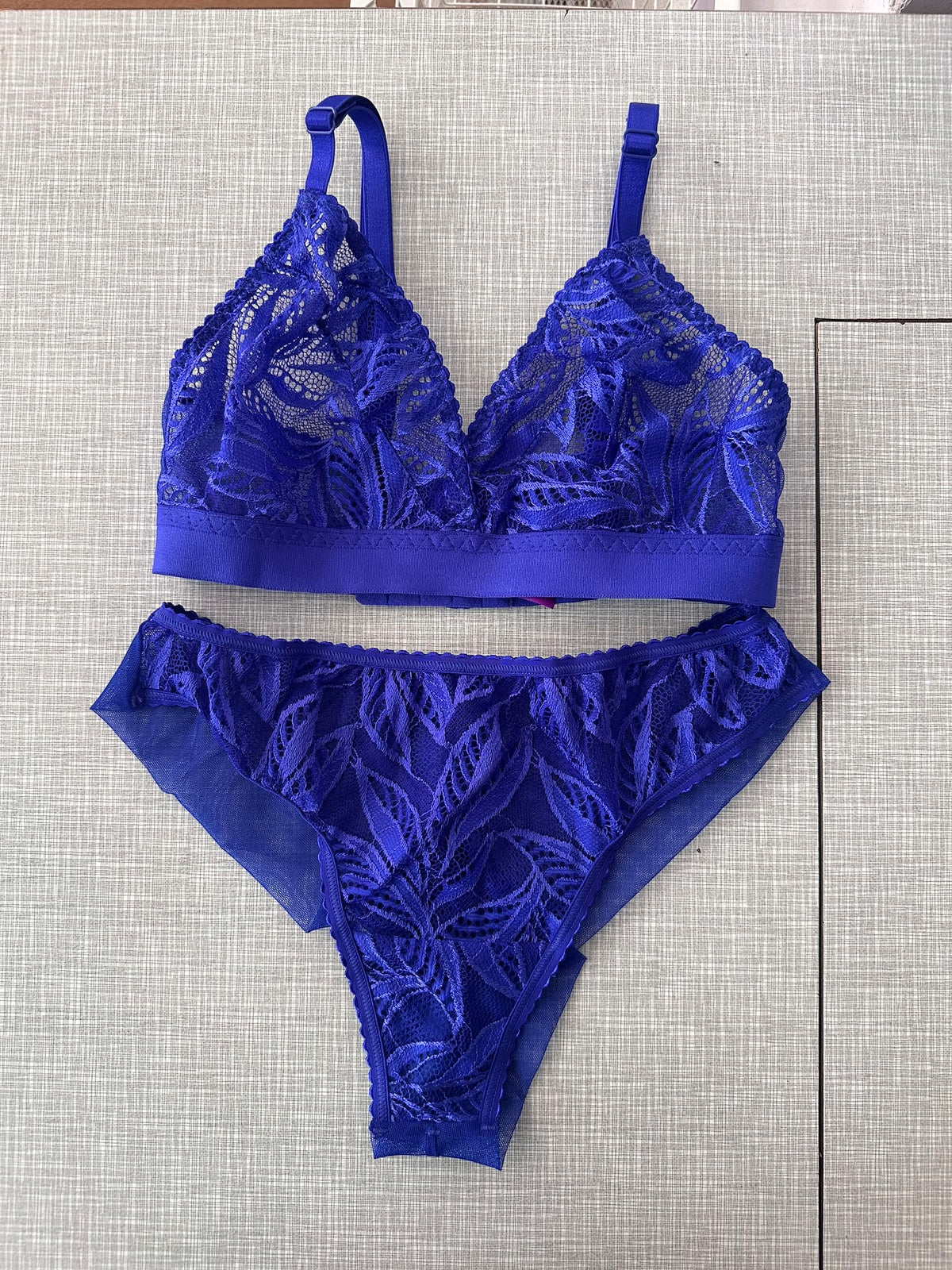 Chilot albastru intens din dantelă Royal Blue – LCD 143